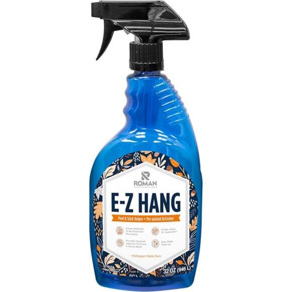 E-Z Hang Peel & Stick Wallpaper Helper + Pre-Pasted Activator, 32 Fluid Ounces - Picture 1 of 6